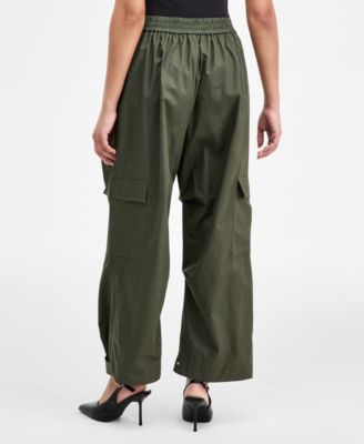 Women's Olive Barrel-Leg Pants, Macy's Exclusive