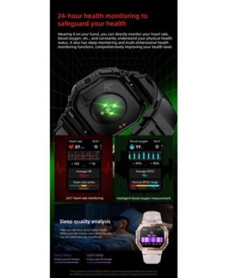 Waterproof Outdoor Adventure Smartwatch with 15 Day Battery - Black Color