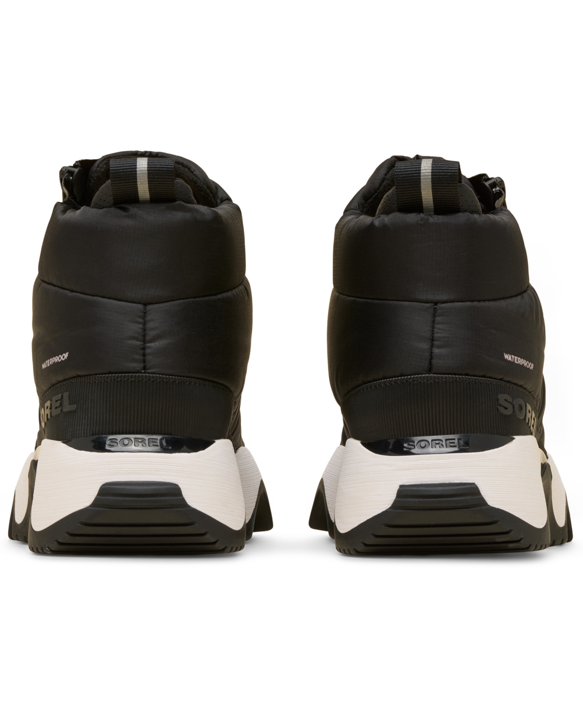 Sorel Women's Kinetic Impact Puffy Waterproof Black Noir Trainers C In Black