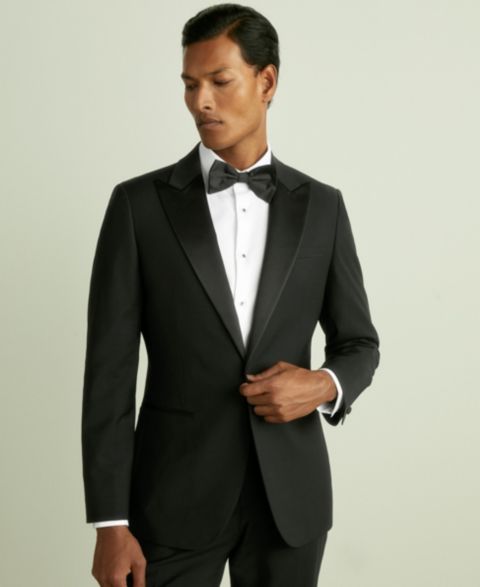 Мужские куртки REISS Poker Regular-Fit Single-Breasted Tuxedo Suit, цвет: Чёрный