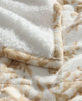 Bedford Printed Plush Heated Blanket, Queen