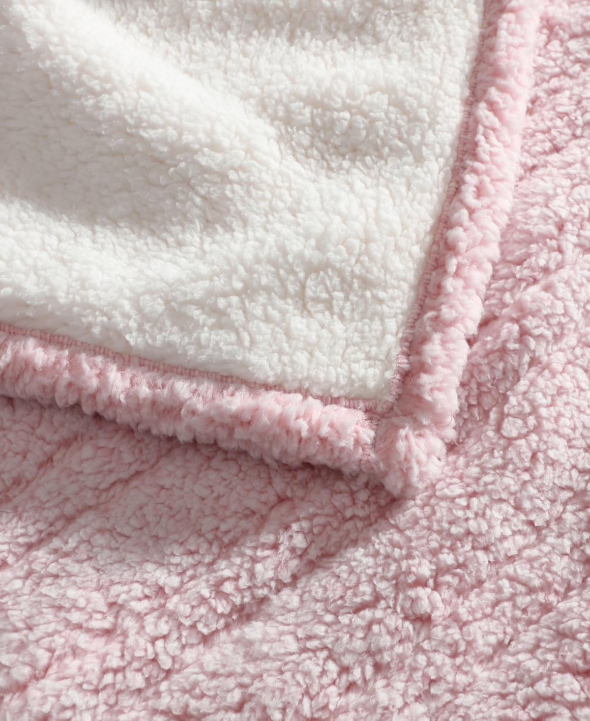 Laura Ashley Clarabelle Tipped Print Sherpa Heated Blanket, Twin