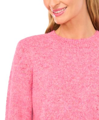 Women's Crewneck Ruffle Cuff Sweater