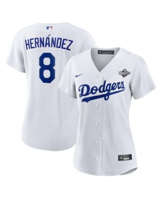Nike - Women's Enrique Hernández White Los Angeles Dodgers 2025 World Series Home Replica Player Jersey