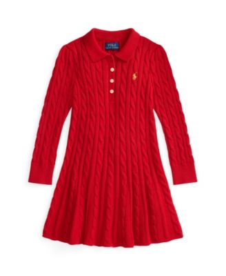 Girls' 2T-6X Lunar New Year Polo Sweater Dress