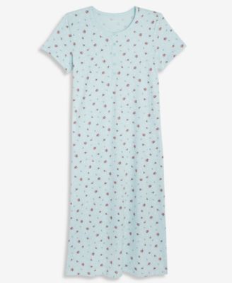 Women's Cotton Short-Sleeve Nightgown, Created for Macy's