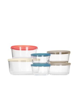 12-Pc. Glass Food Storage Container Set