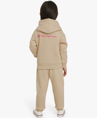 Toddler Girls' Pull-On Hoodie and Joggers, 2-Piece Set