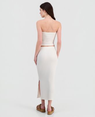 Juniors' Rib-Knit Midi Skirt