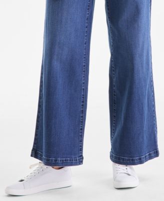Women's High-Rise Wide-Leg Jeans, Macy's Exclusive