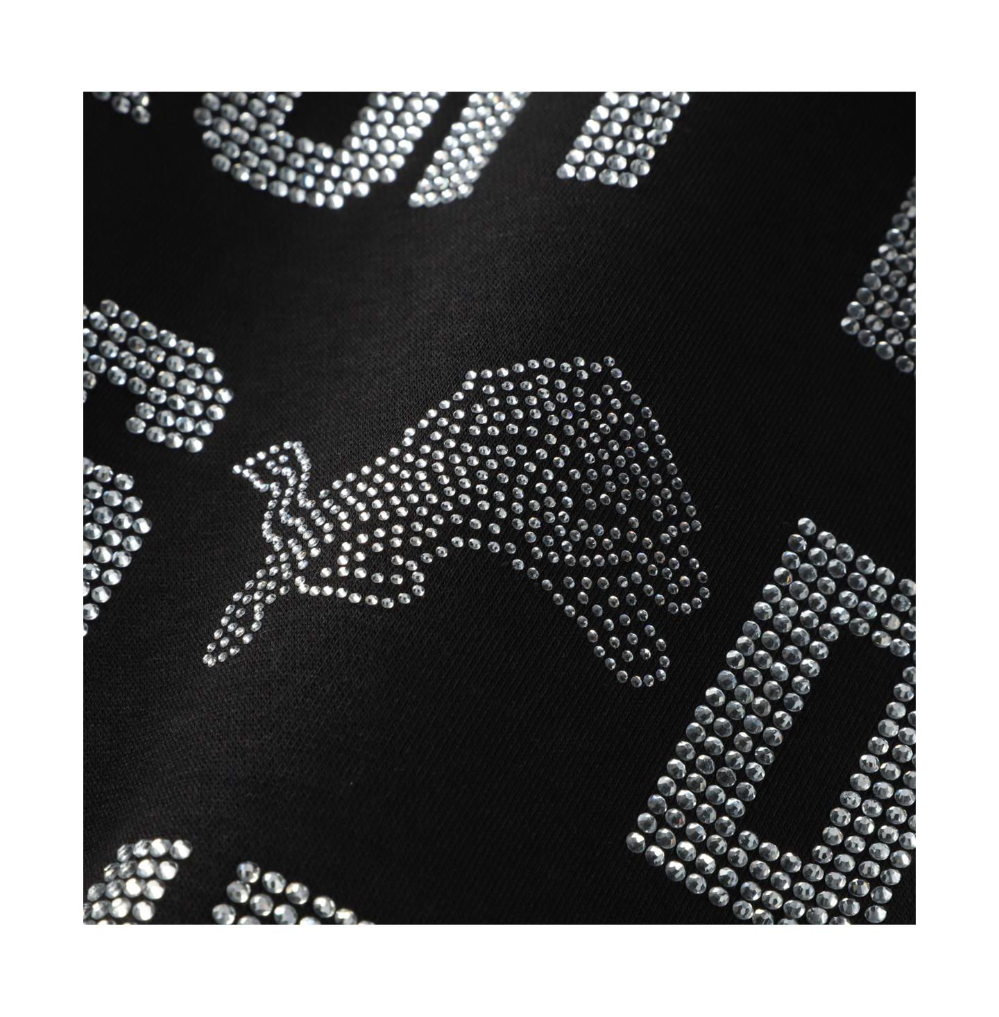 Женский свитшот Gameday Couture Black Detroit Lions Oversized Hype Era Rhinestone Text — фото 3