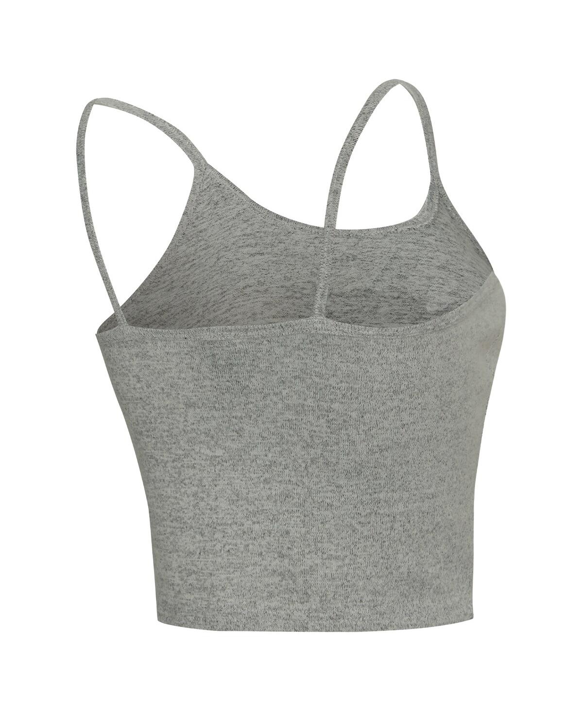 Concepts Sport Women's 2-Piece Heather Gray New Orleans Saints Rigor Tank and Short Robe Set