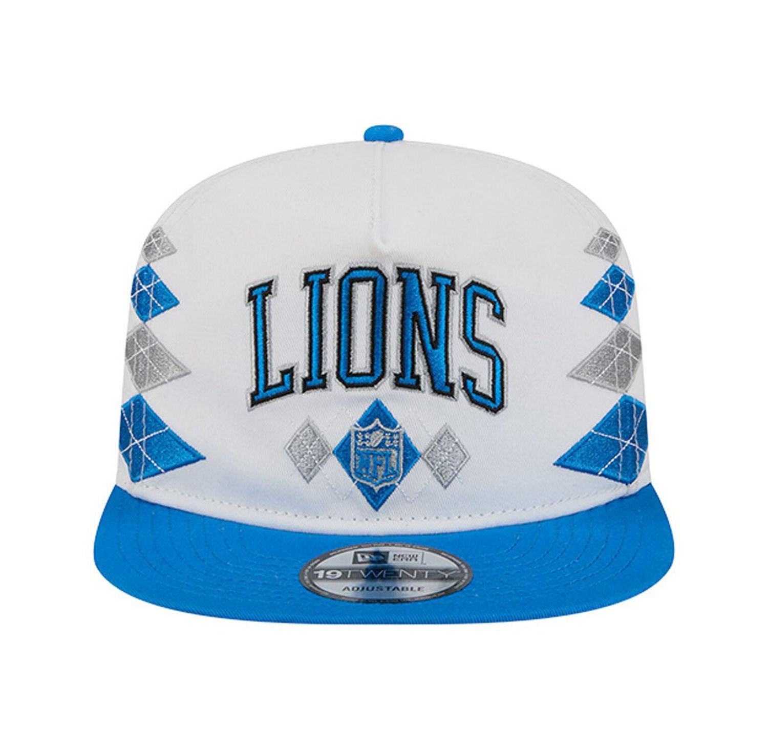 Men's White Detroit Lions Argyle 19TWENTY Adjustable Hat