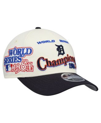 New Era - Men's Cream/Navy Detroit Tigers World Series 9FORTY M-Crown Adjustable Hat