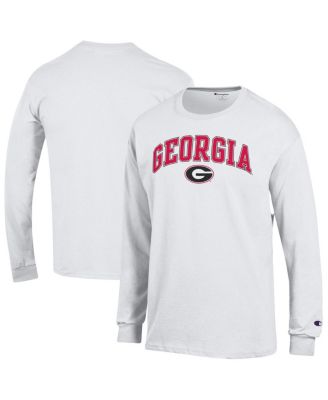 Champion - Men's&nbsp;White Georgia Bulldogs Arched Logo Long Sleeve T-Shirt