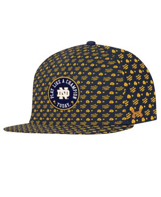 Men's Navy Notre Dame Fighting Irish Gameday ArmourFuse Snapback Hat
