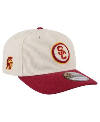 New Era - Men's Cream/Cardinal USC Trojans Loyal Corduroy 9SEVENTY Adjustable Hat
