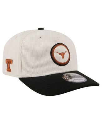 New Era - Men's Cream/Black Texas Longhorns Loyal Corduroy 9SEVENTY Adjustable Hat