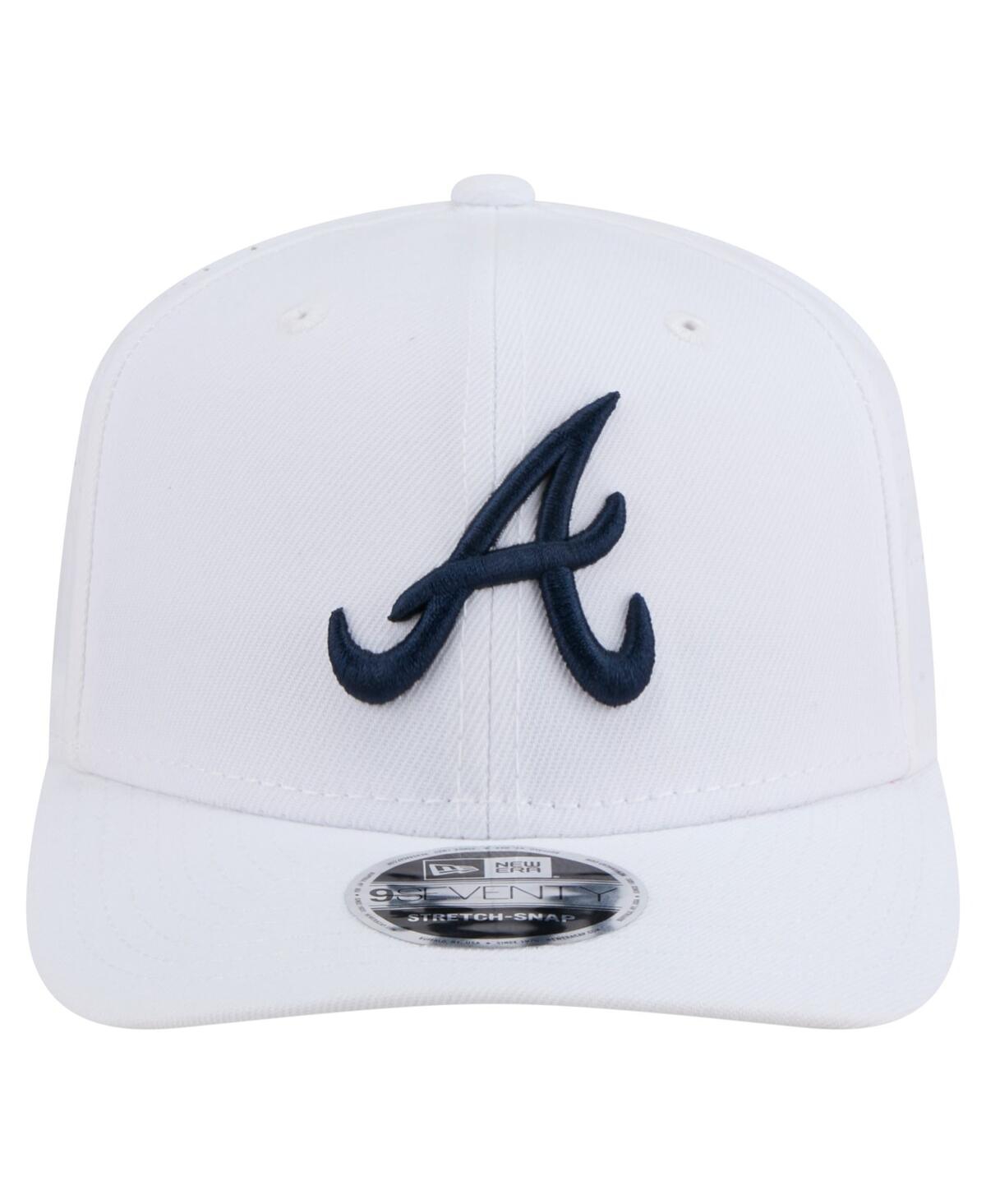 New Era Men's White Atlanta Braves Coolera 9SEVENTY Adjustable Hat
