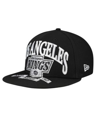 Men's Black Los Angeles Kings Oversized Vintage Arch 59Fifty Fitted Hat