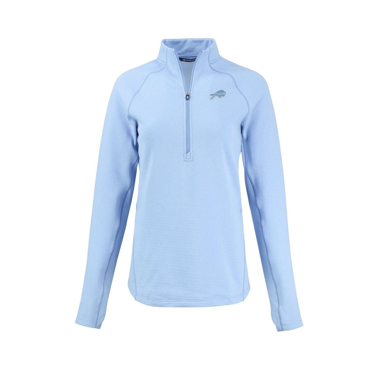 Women's Powder Blue Buffalo Bills Peshastin Eco Fleece Half-Zip Sweatshirt