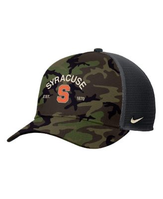 Men's Camo Syracuse Orange 2025 Military Appreciation Rise Adjustable Trucker Hat