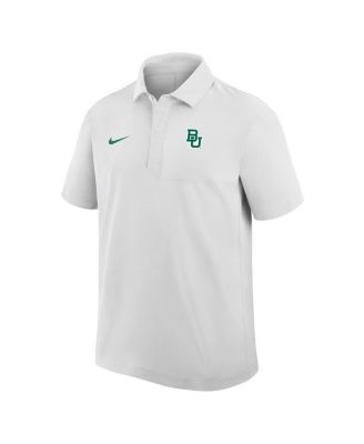 Men's White Baylor Bears Woven Polo Shirt