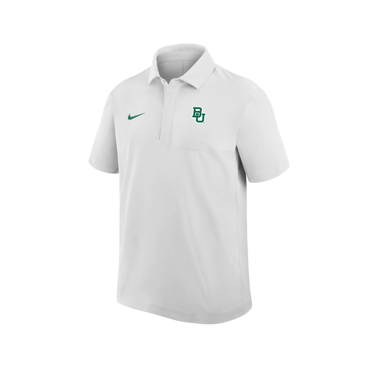 Men's White Baylor Bears Woven Polo Shirt
