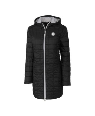 Women's Black Pittsburgh Steelers Rainier PrimaLoft Eco Insulated Full-Zip Hooded Jacket