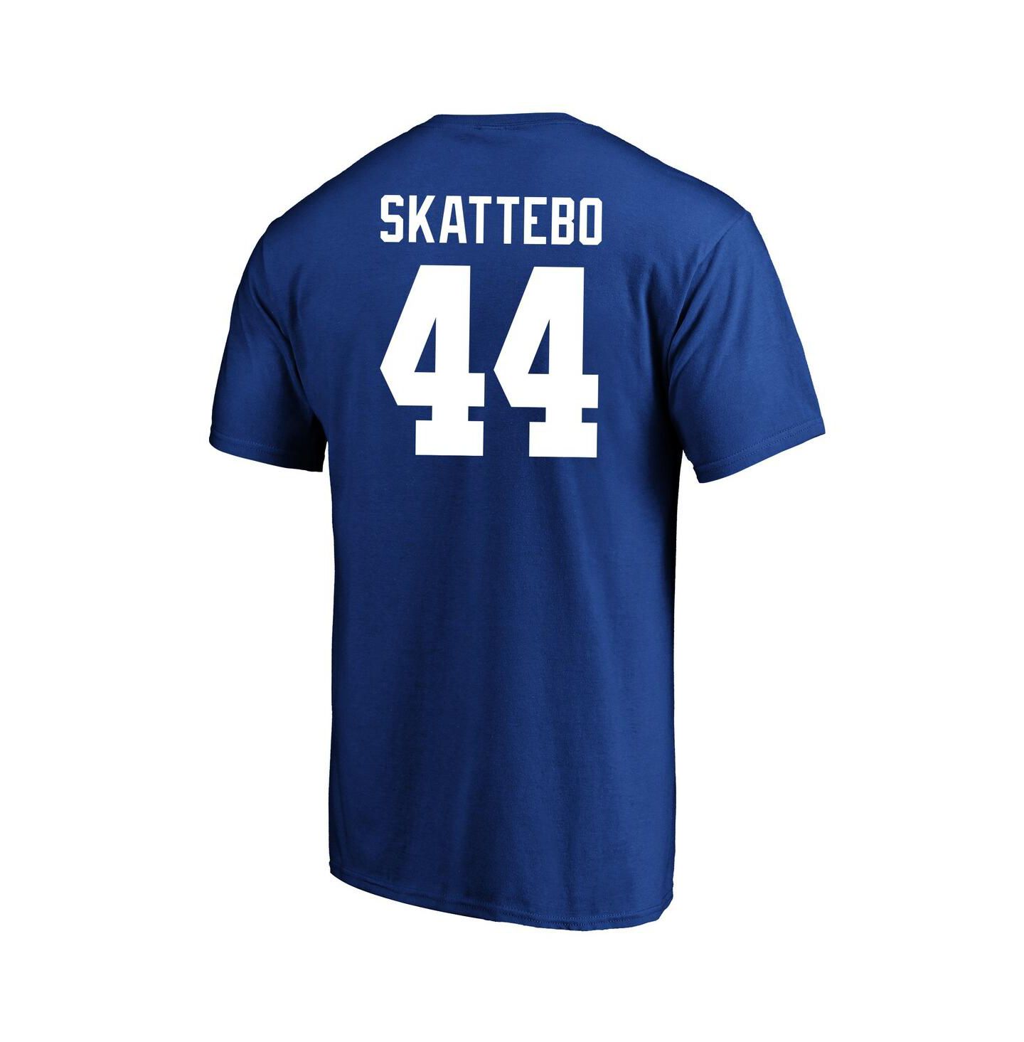 Мужская футболка Fanatics Cam Skattebo Royal New York Giants Big & Tall Name & Number — фото 2