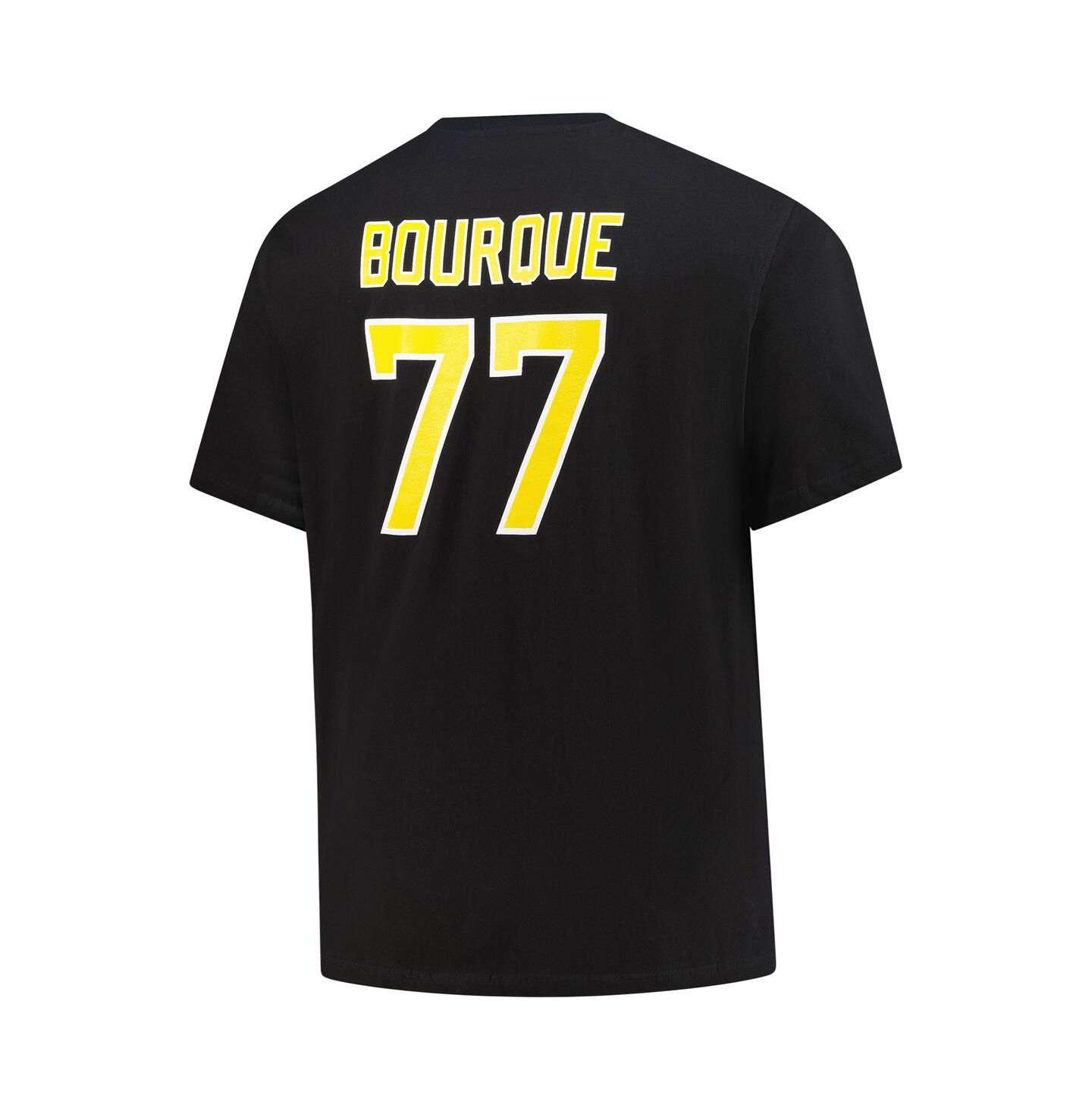 Мужская футболка Mitchell & Ness Ray Bourque Black Boston Bruins Big & Tall Name & Number — фото 2