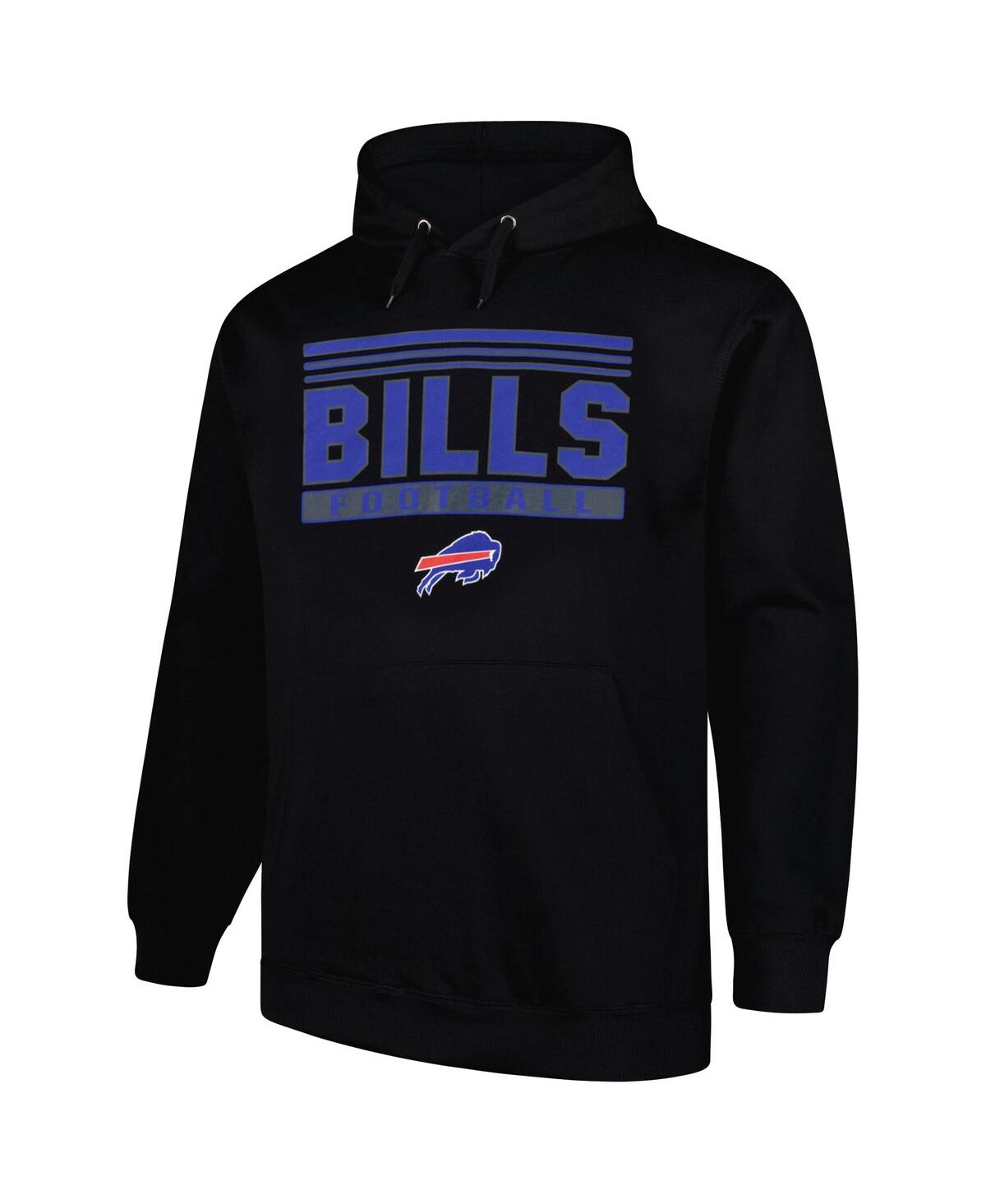 Fanatics Men's Black Buffalo Bills Big Tall Pop Pullover Hoodie