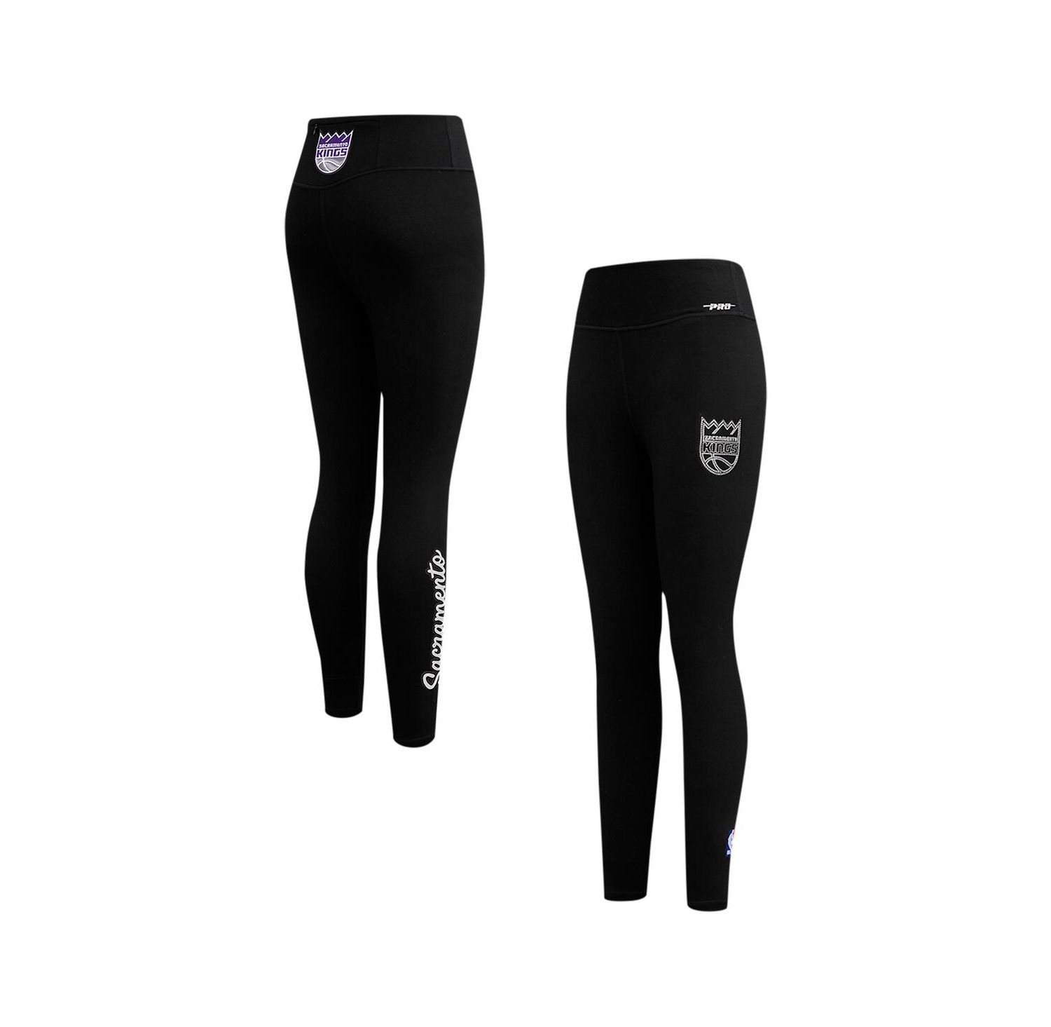 Women's Black Sacramento Kings Paint the City Tri-Blend Jersey Leggings