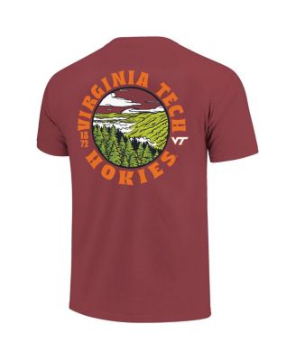 Men's Maroon Virginia Tech Hokies Comfort Colors Thick Lined Landscape T-Shirt
