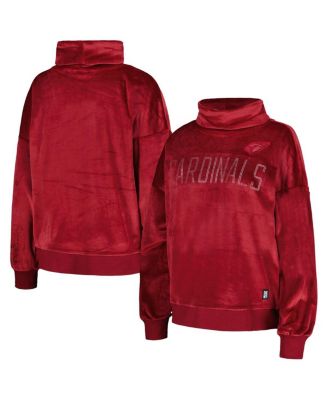 DKNY - Women's Sport Cardinal Arizona Cardinals Deliliah Rhinestone Funnel Neck Pullover Sweatshirt