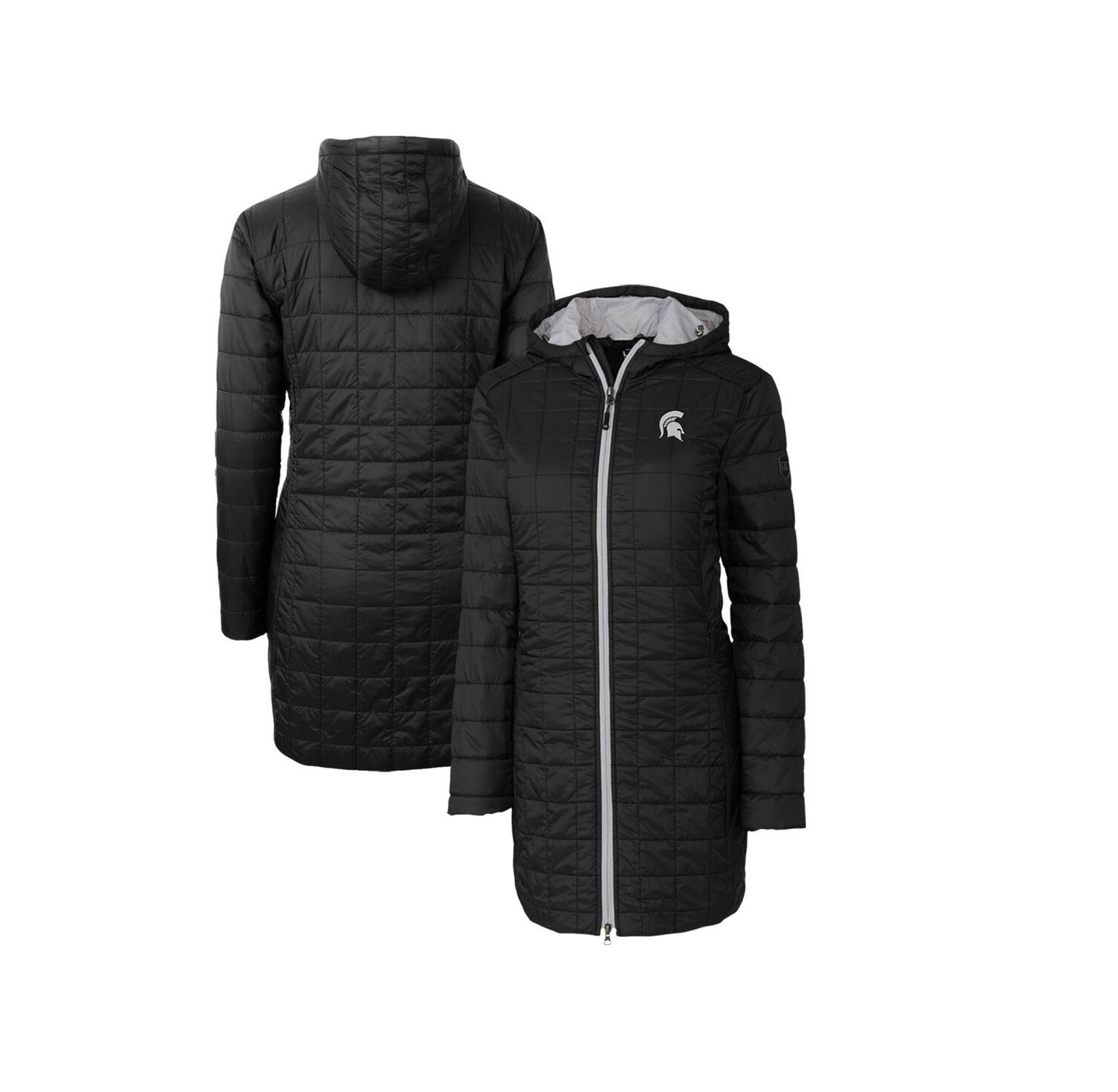 Women's Black Michigan State Spartans Rainier PrimaLoft Eco Hooded Jacket