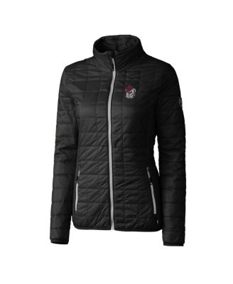Women's Black Georgia Bulldogs Rainier Eco Insulated Puffer Full-Zip Jacket