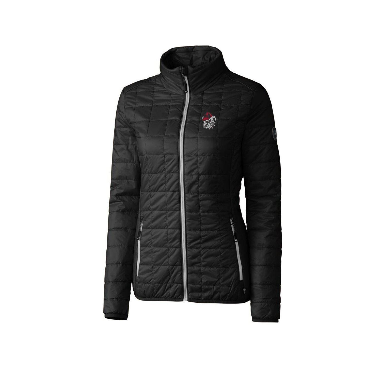 Women's Black Georgia Bulldogs Rainier Eco Insulated Puffer Full-Zip Jacket