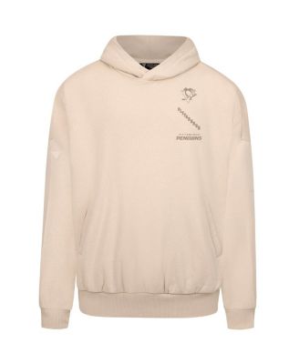 Men's Cream Pittsburgh Penguins Contact Stamp Pullover Hoodie