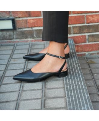 Women's Black Marilyn Customizable Point Slide