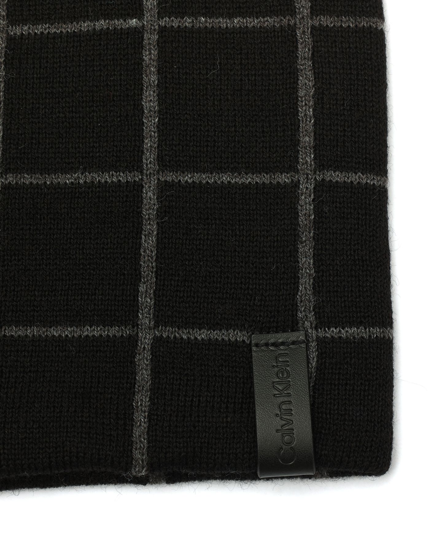 Мужской головной убор Calvin Klein Window Check Cuff Hat, цвет: Чёрный — фото 3