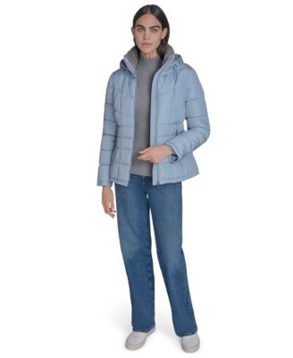 Calvin Klein - Women's Stand Collar Lined Puffer Coat