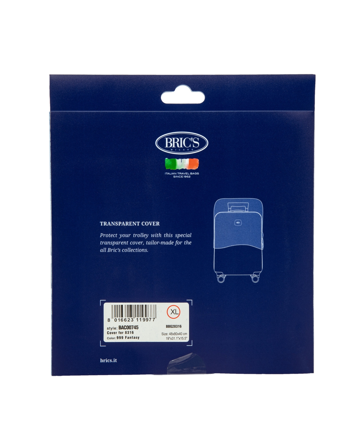 Bric's Transparent Cover Bbg Trunk