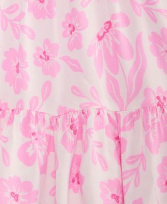 Toddler Girls' 2T-4T Floral-Print Smocked Dress