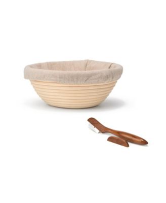 Nambé - Breaking Bread Proofing Basket Lame Set