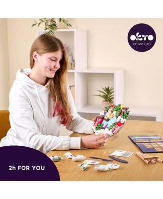 OKTO Air-Dry Clay 3D Painting Kit – 3D Winter Vibes (11.4 x 11.4 in)