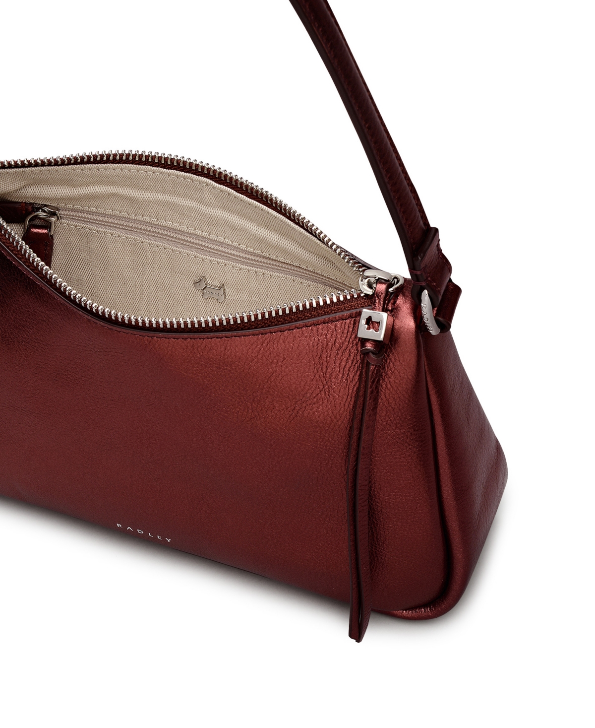 Radley London Carlton Close Metallic Small Zip Top Shoulder Bag