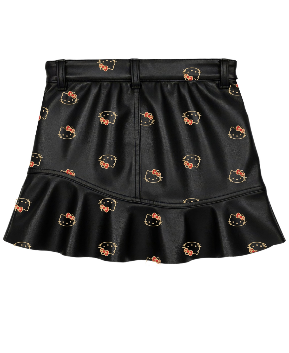 Hello Kitty Girls 7-16  Pull-on Skirt In Black
