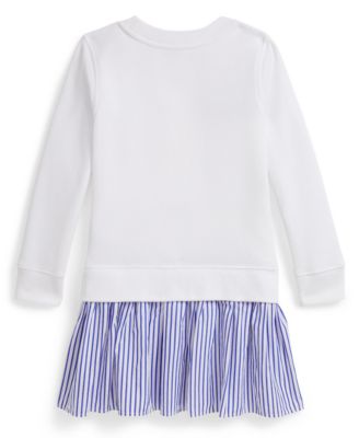 Girls' 2T-6X Polo Bear Striped Skirt Dress