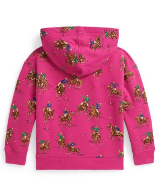 Girls' 2T-6X Equestrian Printed Pull-On Hoodie